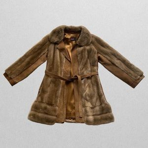 Luxury faux fur coat by Adolph Schuman for Lilli Ann - small / medium